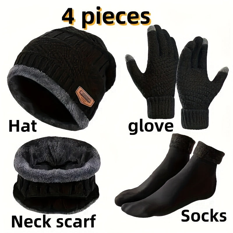 4pcs Winter Warmth Survival Set