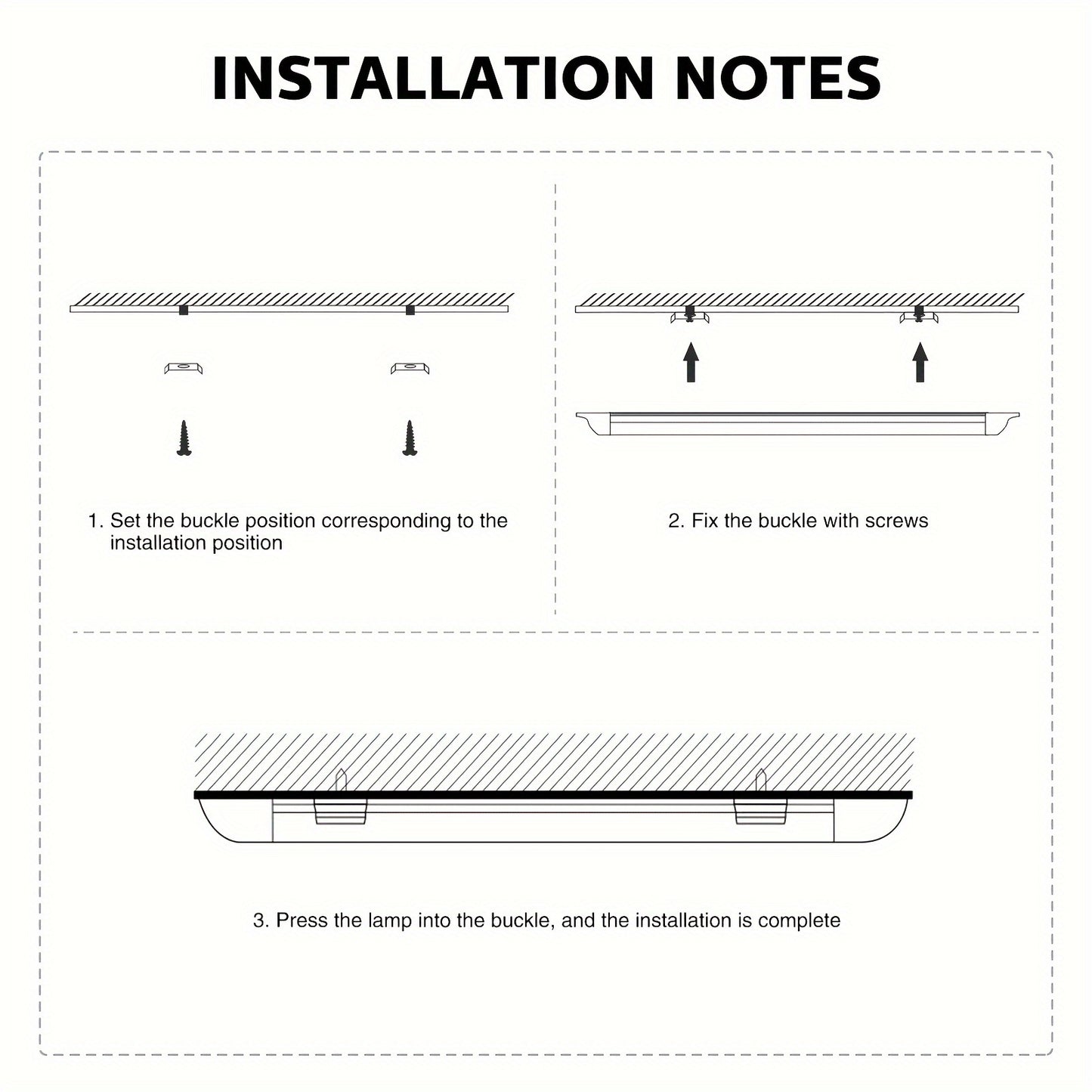 10-PACK 4-PACK 2-PACK 1-PACK 30.48cm 60.96cm 91.44cm 121.92cm 152.4cm LED Strip Lights Batten Tube Light Garage Workshop Ceiling Lamp Garage Ceiling Fixture
