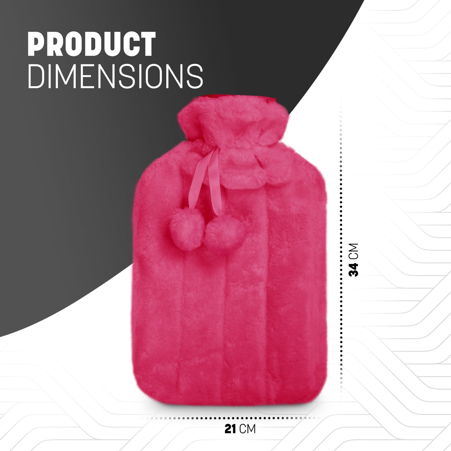 Cosy Hot Water Bottle with Plush Cover
