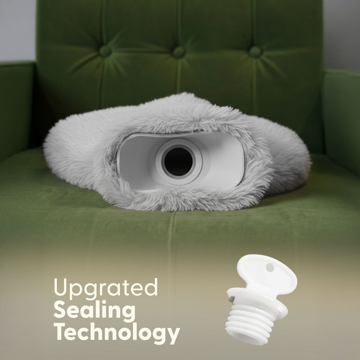 Cosy Hot Water Bottle with Plush Cover