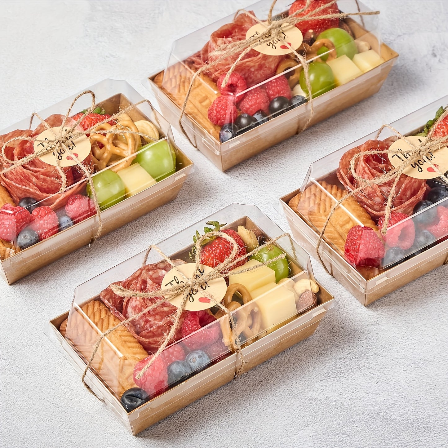 Stackable Baking Boxes 20 Stackable Transparent Plastic Baking Boxes with Lids.