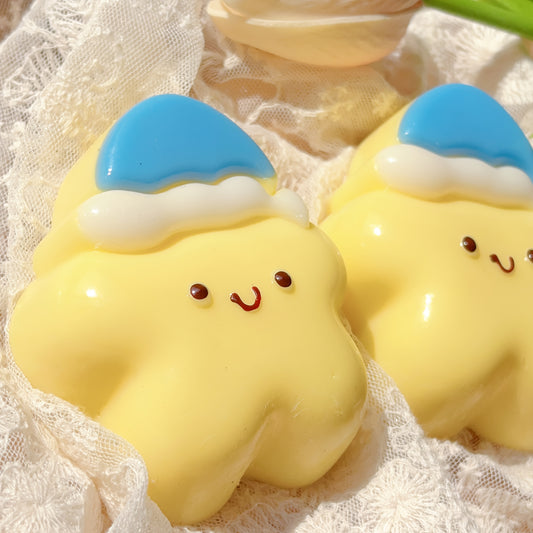 Soft & Squishy TPR Star Toys with Cute Hat Design - Ideal Easter Gift for Kids and Adults, Perfect for Parties and Playtime, Party Toy|Playful Design|Soft Texture