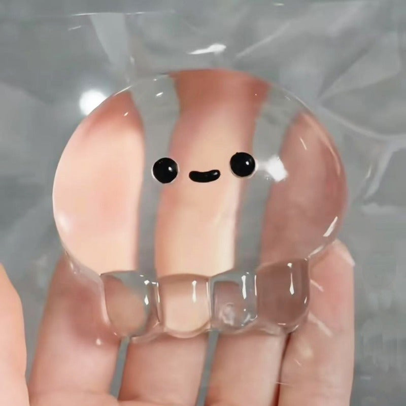 [Squishy Jellyfish Toys] Transparent Squishy Cute Jellyfish Toys | Perfect for Christmas, Halloween, And Easter Egg Hunt Party Favors, Easter Basket Fillers, Toys for Easter Parties, And Supplies for Easter Prizes That Can Fi
