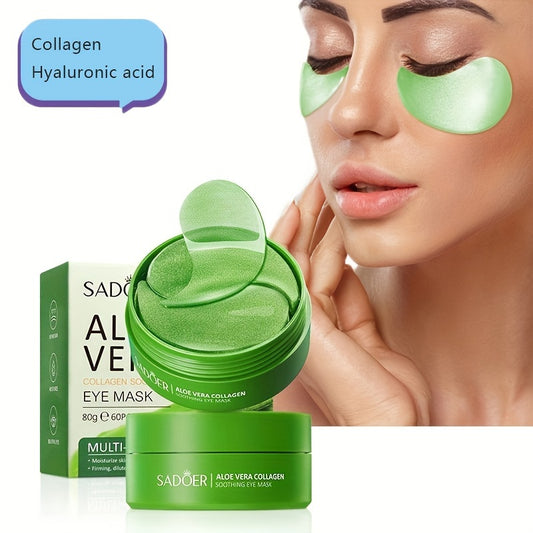 Algae Eye Mask. Collagen Eye Patch, Hydrating and Firming Light Beige Eye Mask