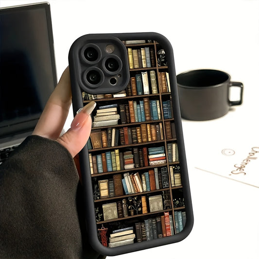 Popular Bookshelf with Cartoon Creative Designs, New Tianyan Ladder Phone Case | Fun And Stylish | Minimalist Trendy | Suitable for Both Men And Women | Compatible with Iphone