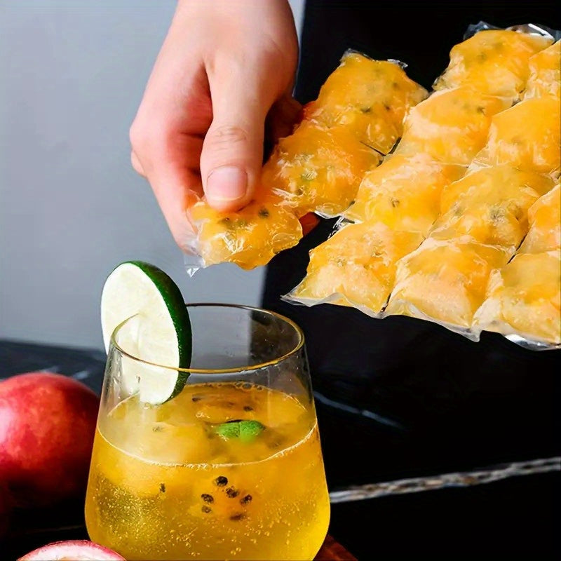20pcs Disposable Ice Cube Bags – Self-Sealing, Free Funnel Included