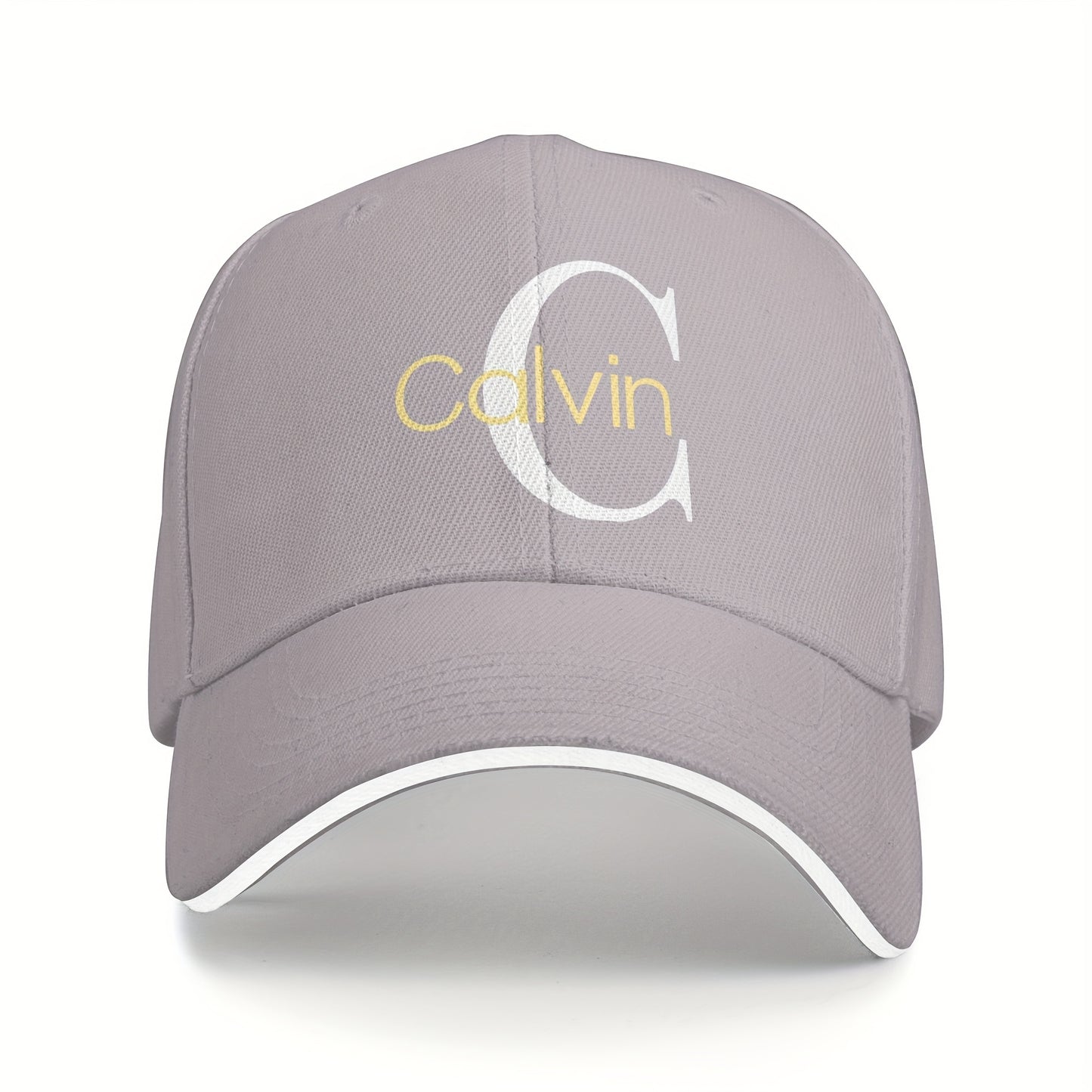 1pc Calvin Letter Print Baseball Cap - Adjustable, Breathable Dad Hat for Men & Women, Perfect for Outdoor Activities & Gatherings, Ideal Gift Choice, Outdoor Headwear | Stylish Dad Hat | Mesh Back Hat