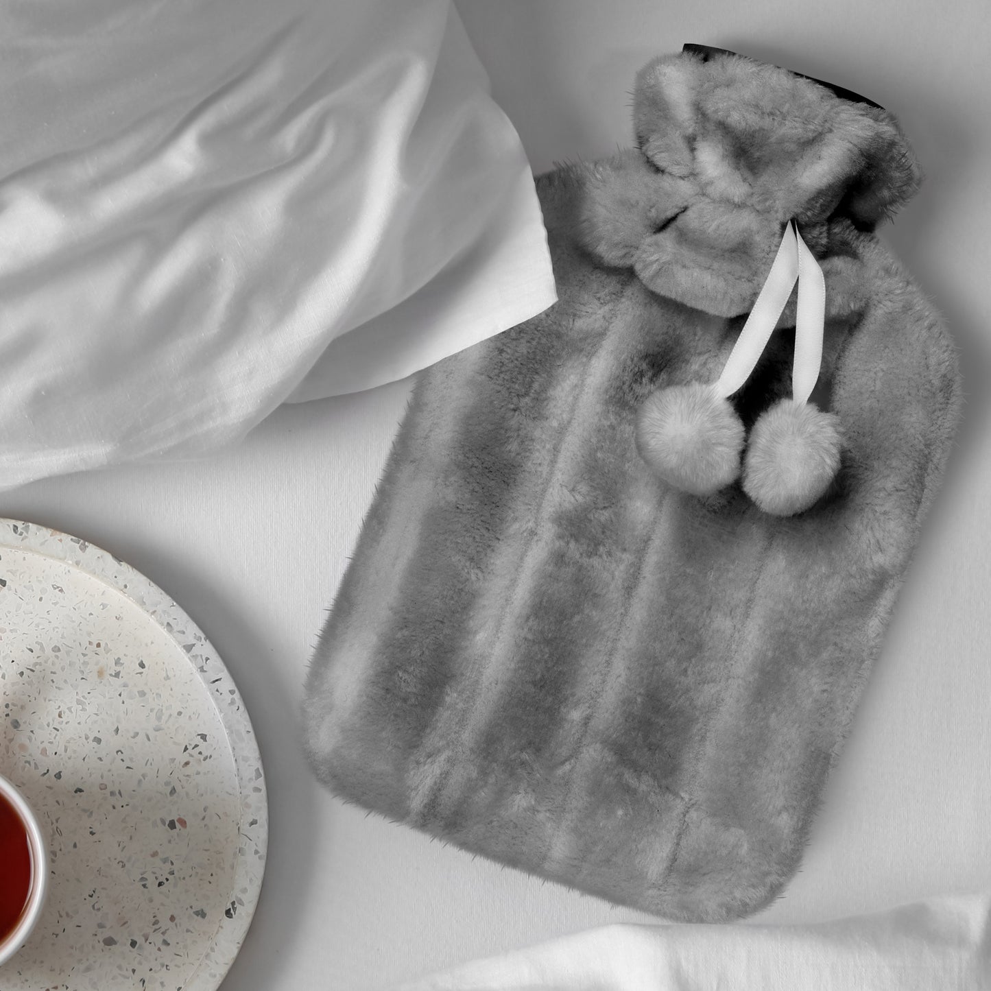 Cosy Hot Water Bottle with Plush Cover