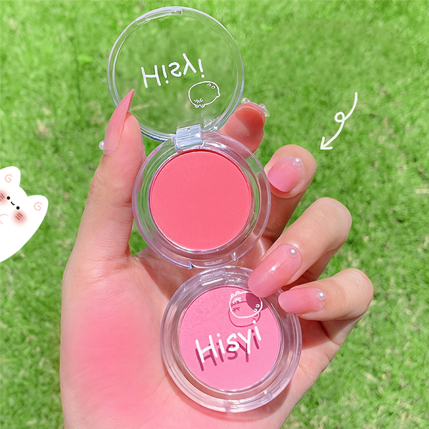 8 Shades Matte Blush Powder - Lightweight, Low Saturation, Buildable Coverage, Water-Resistant - Perfect for Valentine's Day & Birthday Gifts
