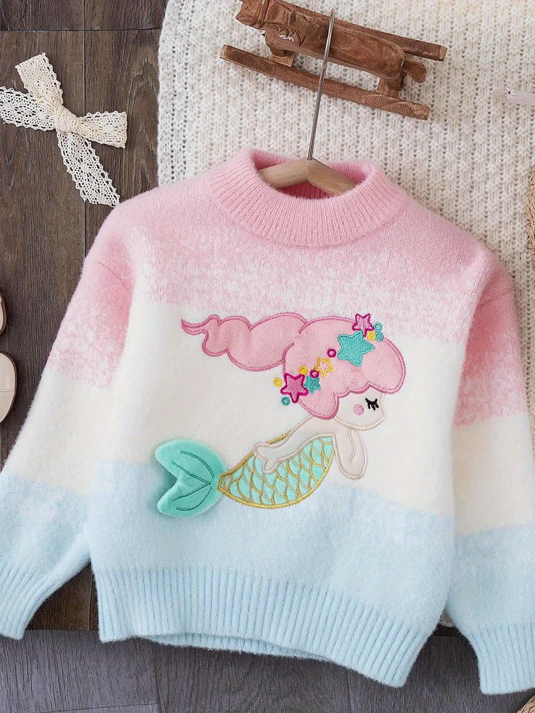 Girls' Fashion Mermaid Sweate