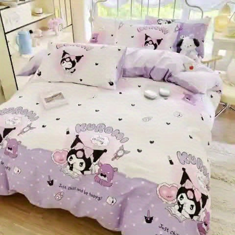 Sanrio 4pcs Bedding Set – Cute, Soft, Comfortable, Durable
