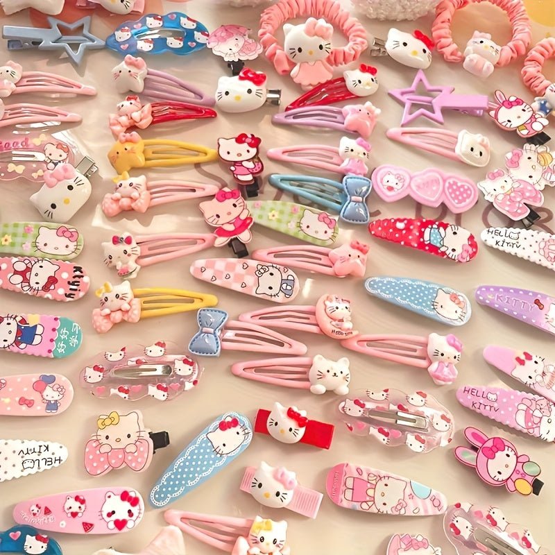 30pcs Cute Cartoon-Themed Hair Accessories and Clips: