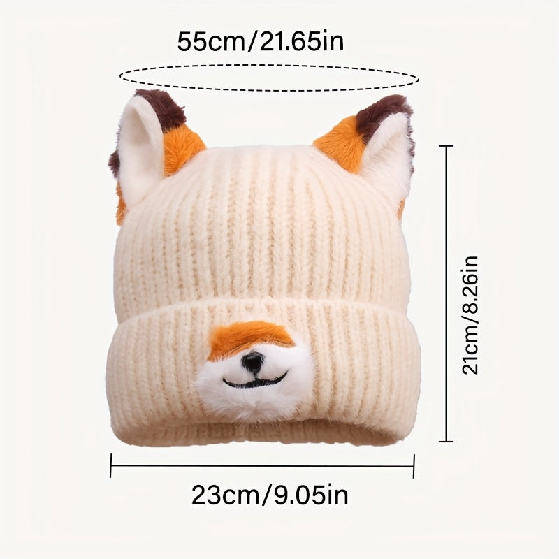 Cute Fox Ears Beanie Hat