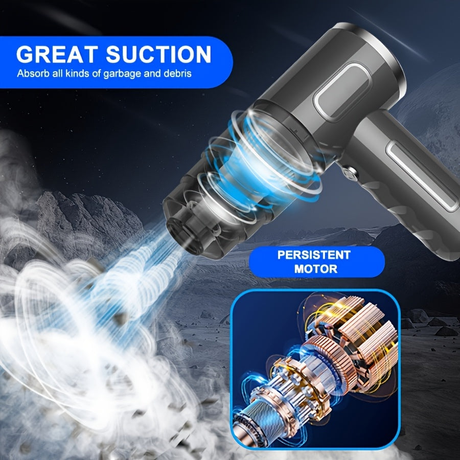 Newly Upgraded Model, Portable Cordless Handheld Vacuum Cleaner,