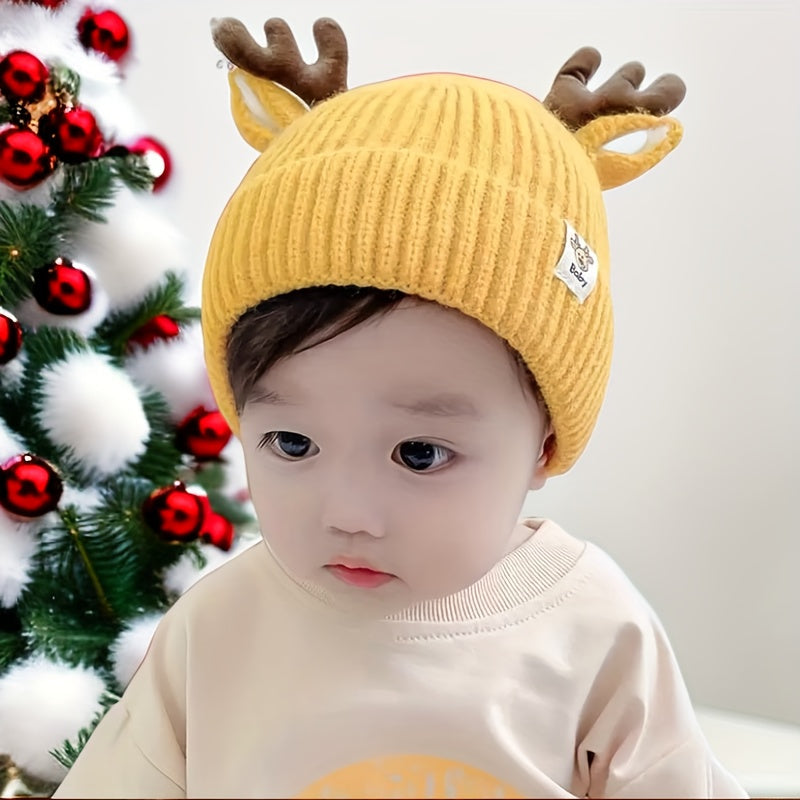 1pc Antler Cute Baby Ear Protection Hat