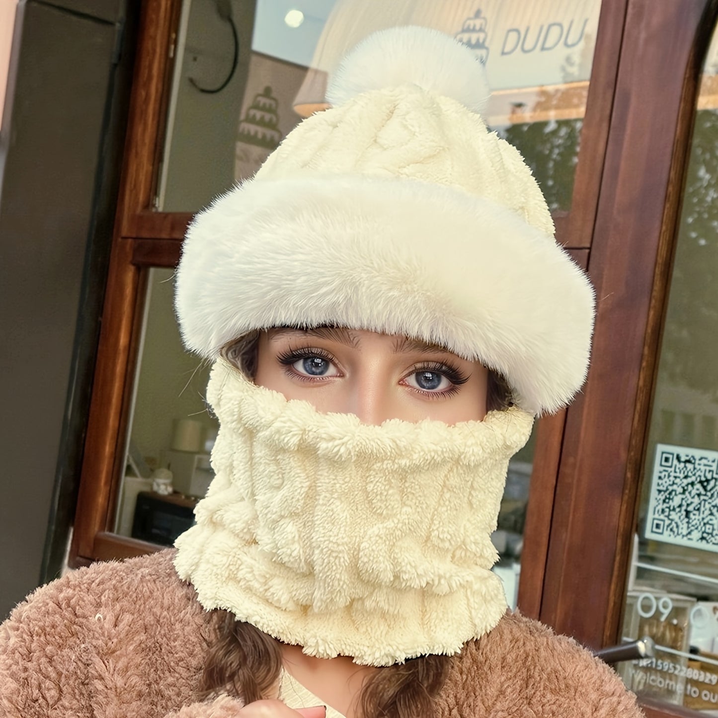 Winter Fleece-Lined Ear Warmer Hat