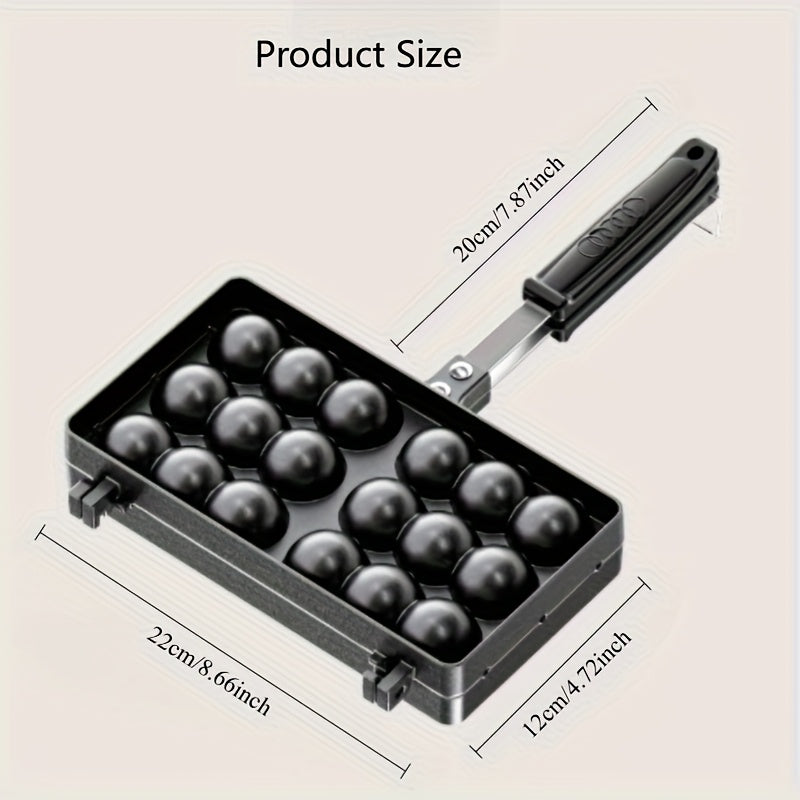 [Heavy-Duty Waffle Maker] Heavy-Duty Commercial & Home Egg Waffle Maker .