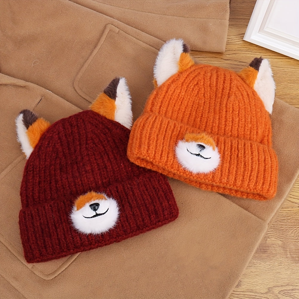 Cute Fox Ears Beanie Hat