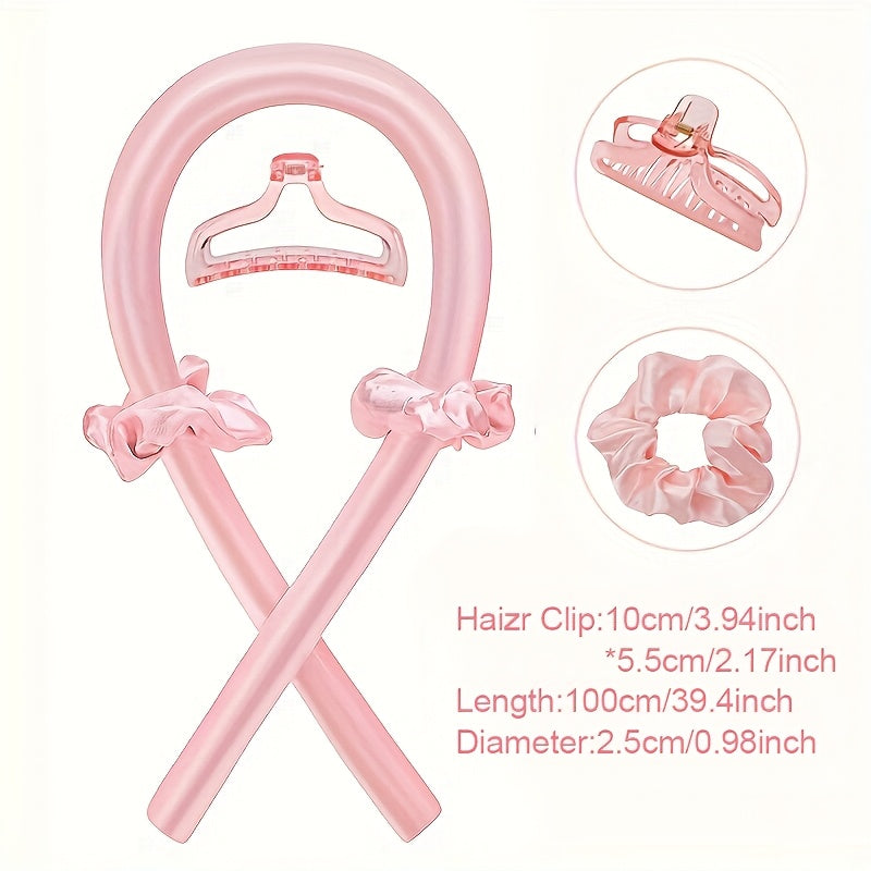 Satin Heatless Curling Set for Soft Overnight Curls