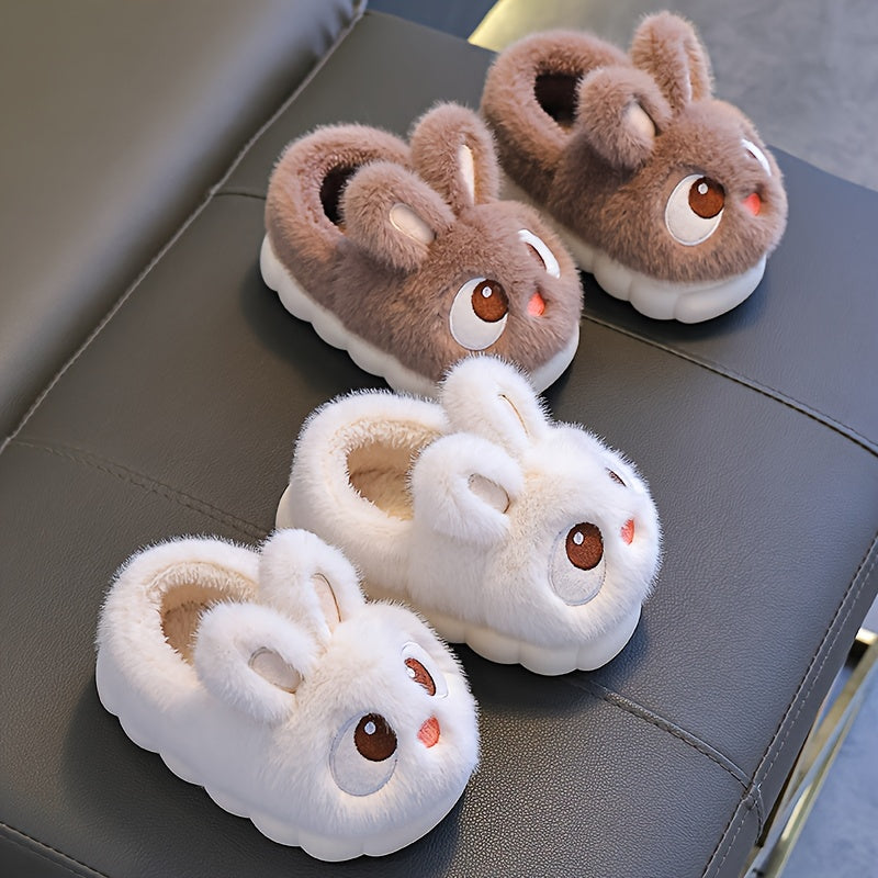 1 Pair Youngsters' Plush Bunny Slippers