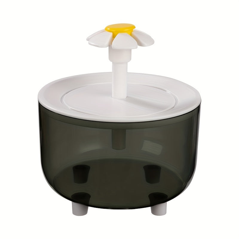 [1pc Quiet Fountain] 1pc Whisper Quiet Pet Water Fountain, 1.5L Usb-Powered | Automatic Circulation, Easy Clean Design for Cats & Small Pets, No Battery Required