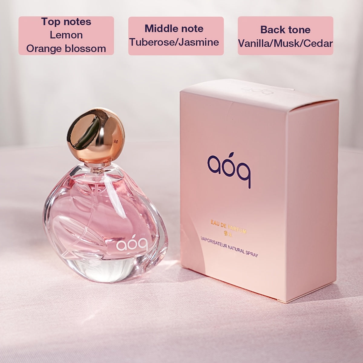 aoq Paris Night Perfume Gift Box 3 Bottle And 1 Bottles Women's Perfume Sexy Vanilla Sweet Body Spray.