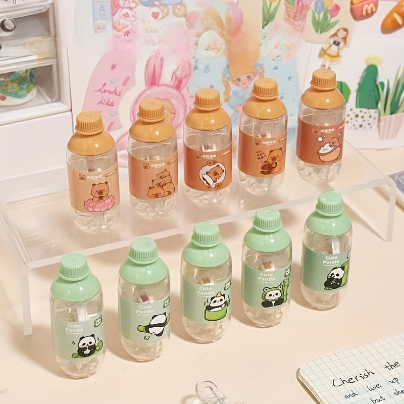 5-Pack Cute Cartoon Capybara Correction Tapes Capybara Correction Tapes Easy to Use for Instant Correction Can Modify Wrong Writing at Any Time Suitable for School And Office Supplies