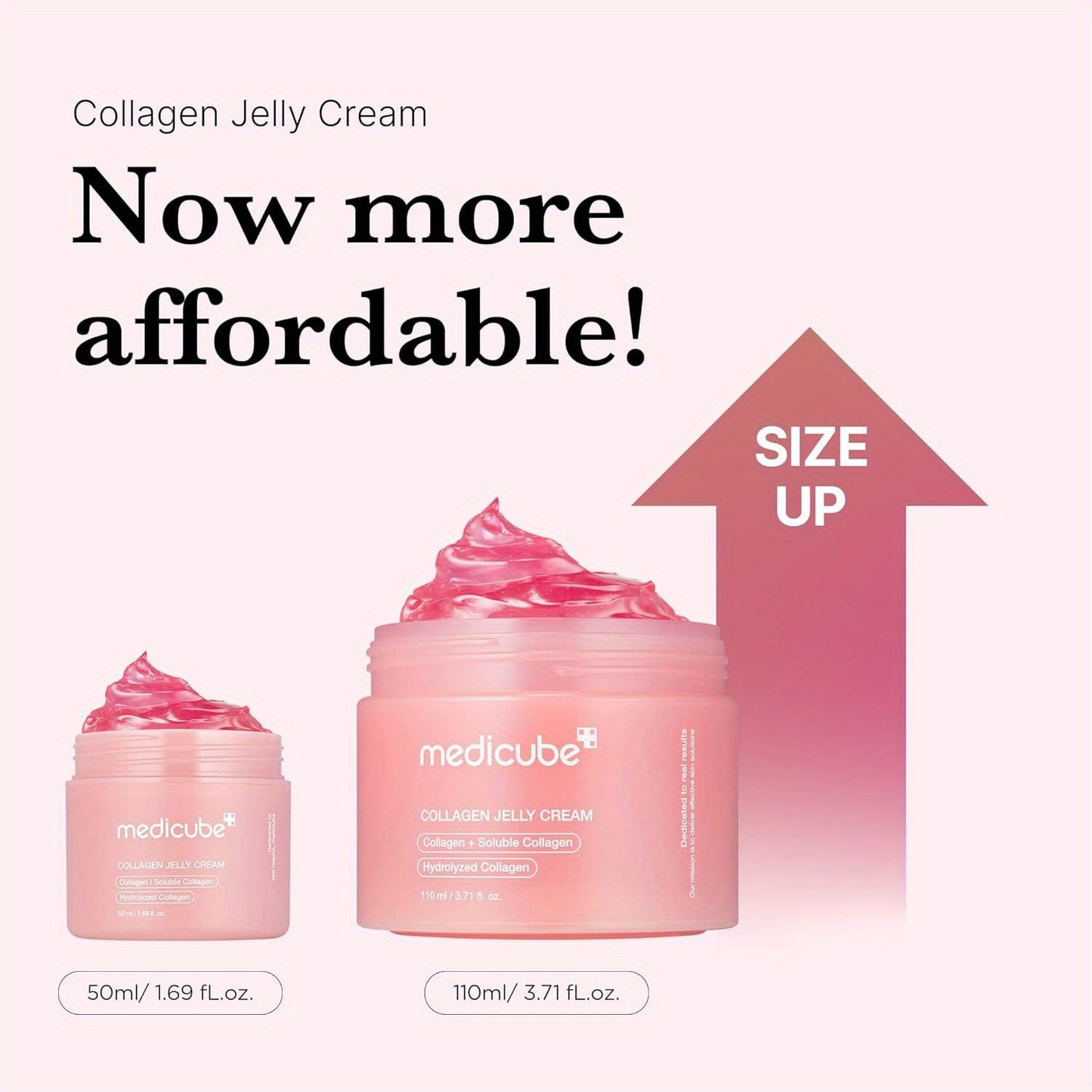 Medicube Korean Skincare Collagen Cream - Moisturizing, Hydrates, Boosts Radiance, Alcohol-Free, All Skin Types, 110ml/3.71 fl.oz