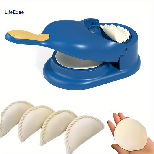 2-in-1 Easy Dumpling Maker - Manual DIY Press for Perfect Dumplings & Tortillas, Ideal for Holidays & Family Gatherings, Durable Polypropylene, Food-Safe Kitchen Essential