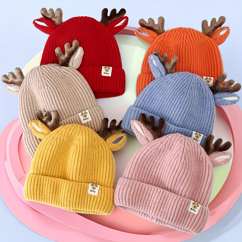 1pc Antler Cute Baby Ear Protection Hat
