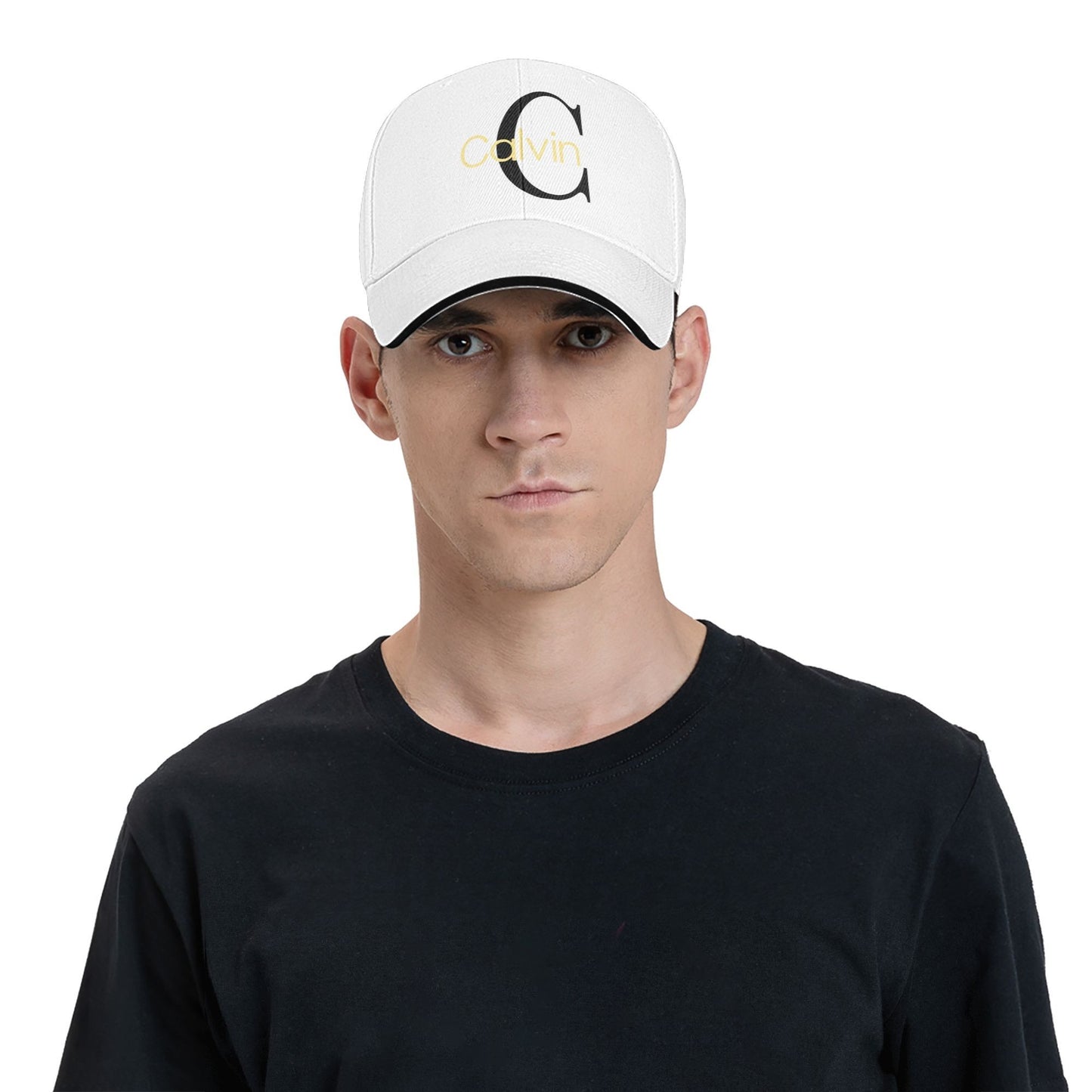 1pc Calvin Letter Print Baseball Cap - Adjustable, Breathable Dad Hat for Men & Women, Perfect for Outdoor Activities & Gatherings, Ideal Gift Choice, Outdoor Headwear | Stylish Dad Hat | Mesh Back Hat