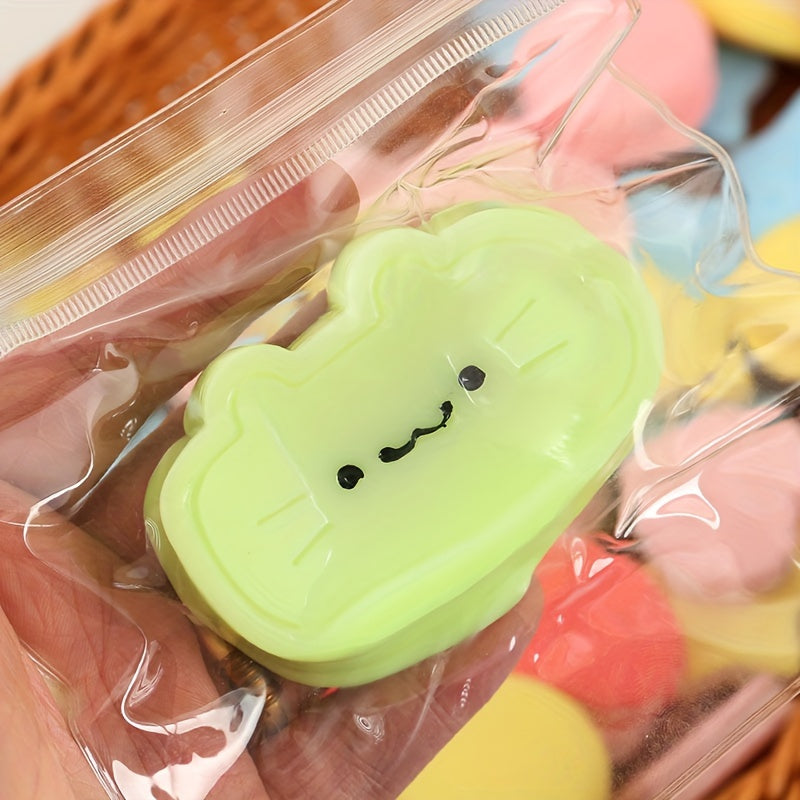 Kitten Cheese Teether TPR Cute Simulation Cat Thickened Relax Squeeze Toy Slow Rebound Pressure Release Toy