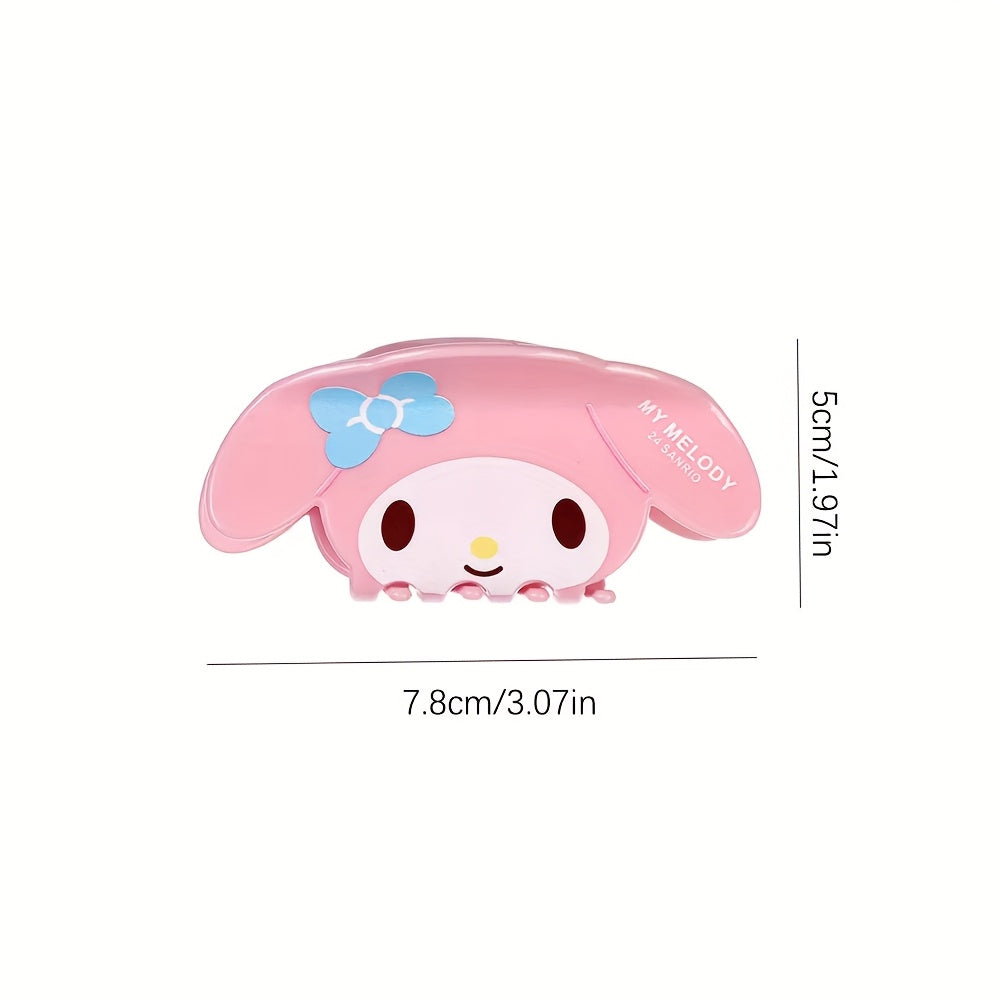 Sanrio Hello Kitty & Friends 3D Hair Claws - Cute, Acrylic Hair Clips for Kuromi, Melody Fans - Perfect Birthday Gifts