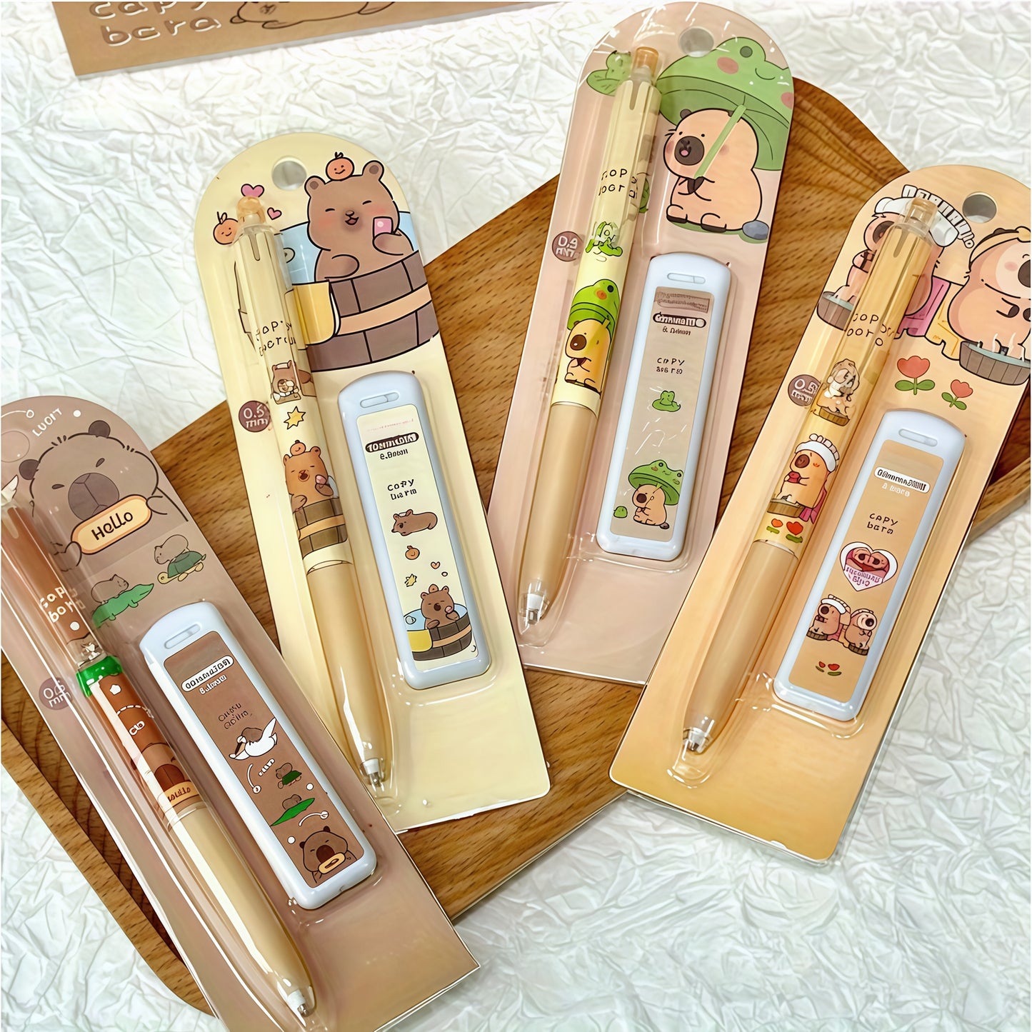 1pc Capybara Series High-Value Automatic Pencil Set, 0.5mm, Suitable for Office and School Stationery, School and Office Supplies, Back-to-School Essentials, Ideal Choice for Thanksgiving, Halloween, Christmas