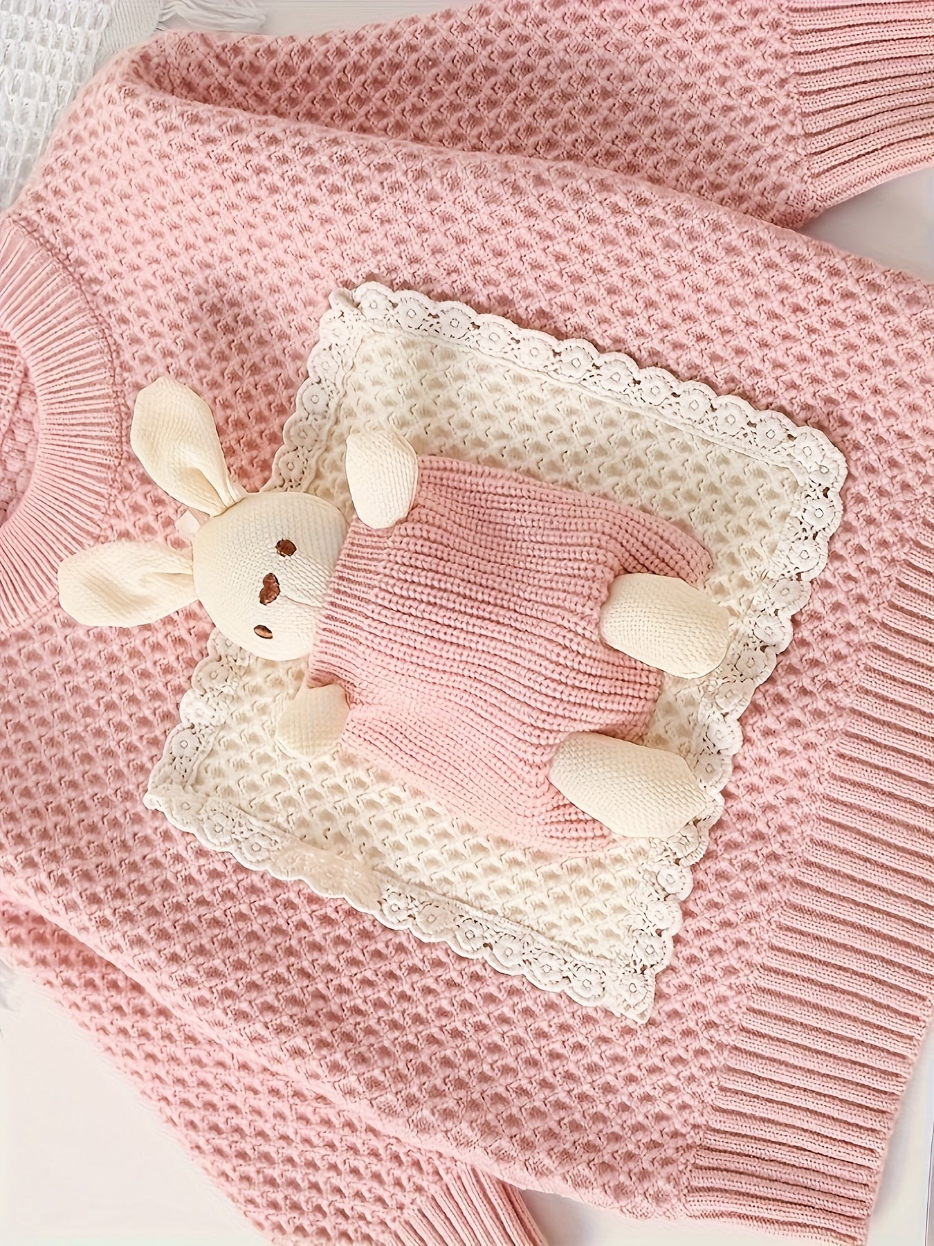 Girls' Cute Knit Set, Suitable for Ages 3-7