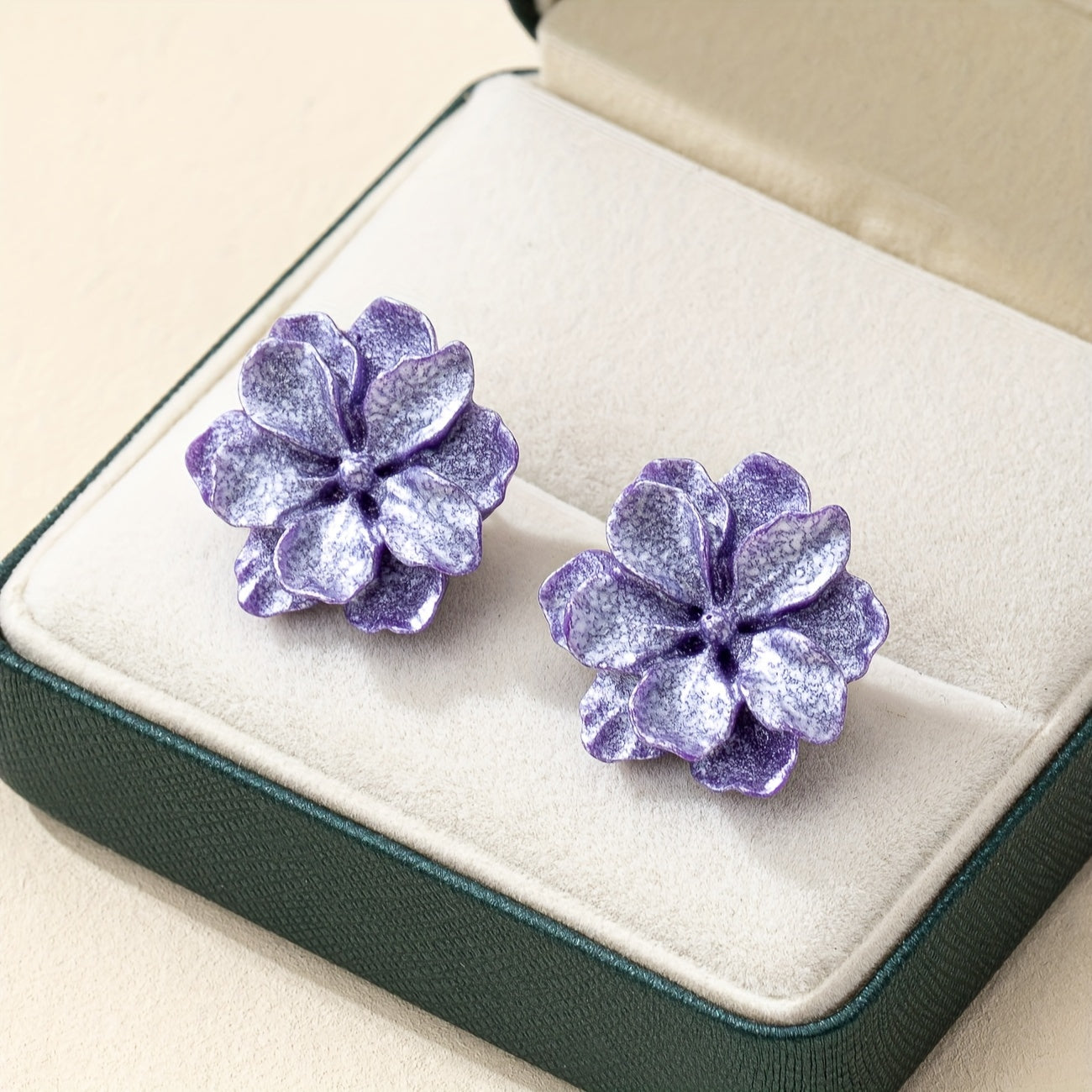 Elegant Floral Bloom Stud Earrings - Hypoallergenic Acrylic, Iron-Free Ear Needles, Perfect for Daily Wear, Parties, Weddings, Banquets, Business Events, and Leisure Activities - One Pair