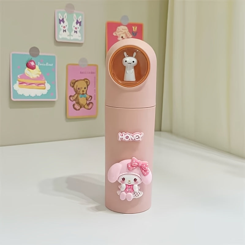 Sanrio Portable Travel Mouthwash Cup, Lids Design, with Travel Storage Container for Toothbrush and Toothpaste, Unscented, for Multi-Occasion Use, Business Trip Travel