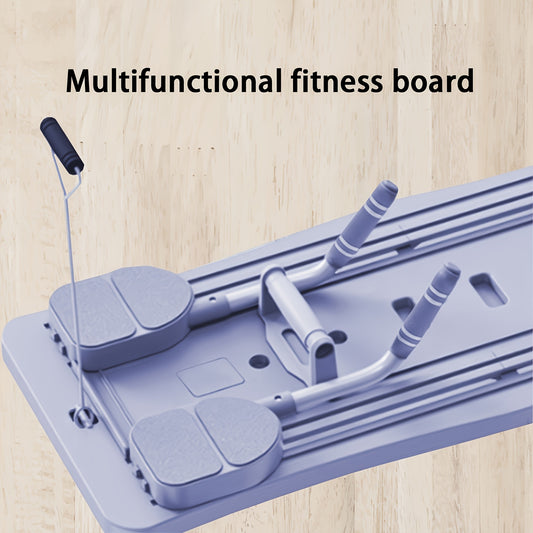 One Piece Four Sets of 6 Accessories High Quality Eight-in-One Abdominal and Push-up Exercise Board - Essential Multifunctional Pilates Abdominal Trainer for Muscle Conditioning and Core Strengthening, Lightweight, Foldable a
