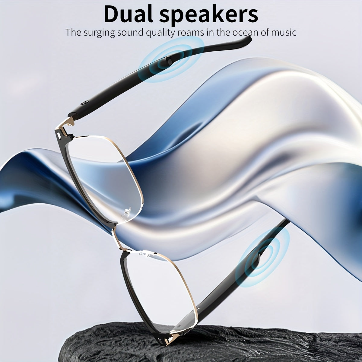 LIFEBEE Wireless 5.4 Smart Glasses Headphone, Smart Color Changing Wireless Glasses With Wireless Calling, Built-in Microphones, AI Voice Assistant, Music Control, Remote Photography, Multifunctional Wireless Glasses For Outd