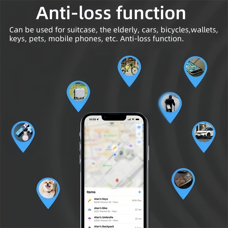 4pcs GPS Smart Tracker, Anti-Loss, iOS Compatible