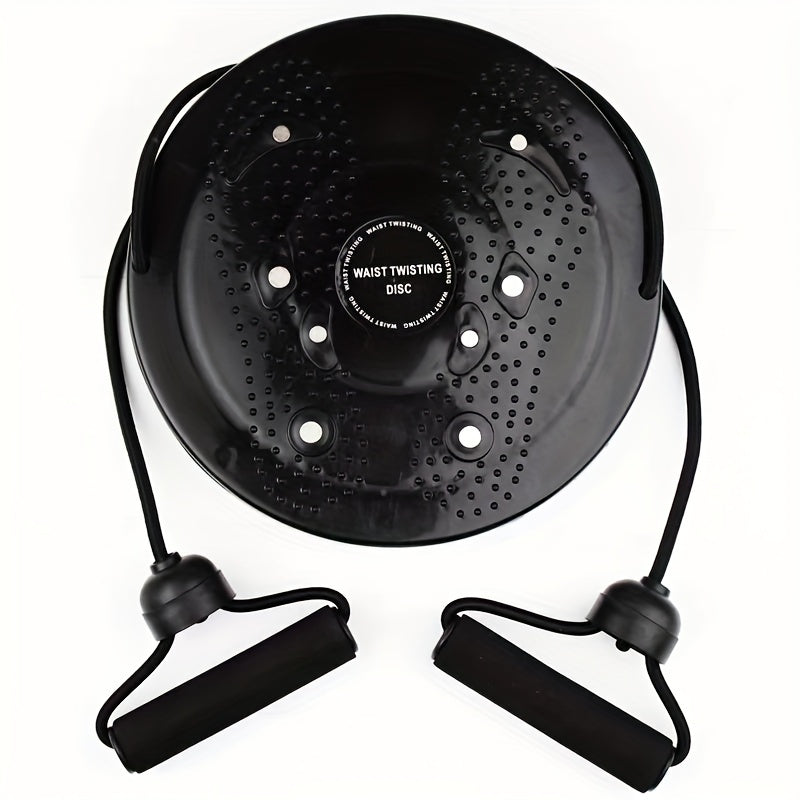 1pc Waist Twisting Plate - With Tension Pull Rope, Foot Massage Board - For Waist Training, Body Shaping, Fitness, 25cm/9.84in
