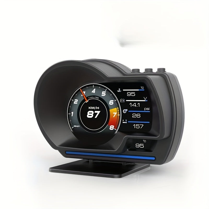 New OBD Smart Gauge Alarm Ambient Light Clear Trouble Code Speedometer OBD2 Gauge with Adjustable Bracket