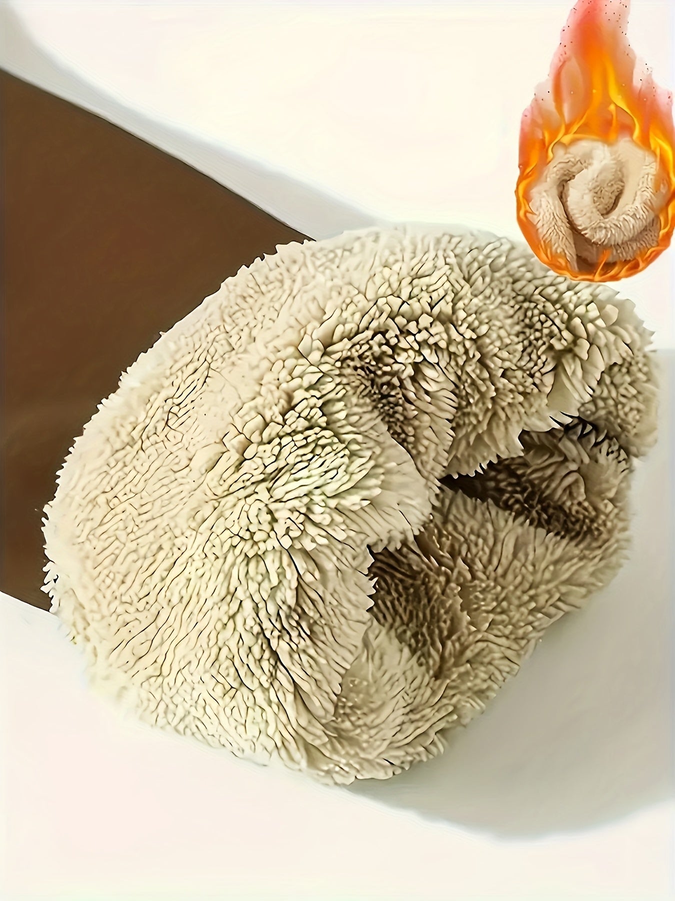 Men's Winter Fleece-Like Sweater Vest Jacket - Thickened Round Neck Long Sleeve Inner Layer, Machine Washable.