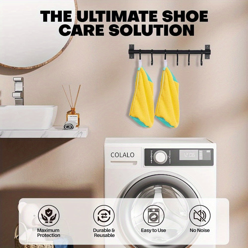Sturdy Washing Machine Bag for Shoes of Every Kind - Features a Zipper Closure And a Soft,.