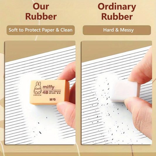 [30pcs Eraser] M&G 30pcs Eraser | 4B Medium Size Long-Term Pack Ideal Stationery for Student Art Drawing Exam And School Supply