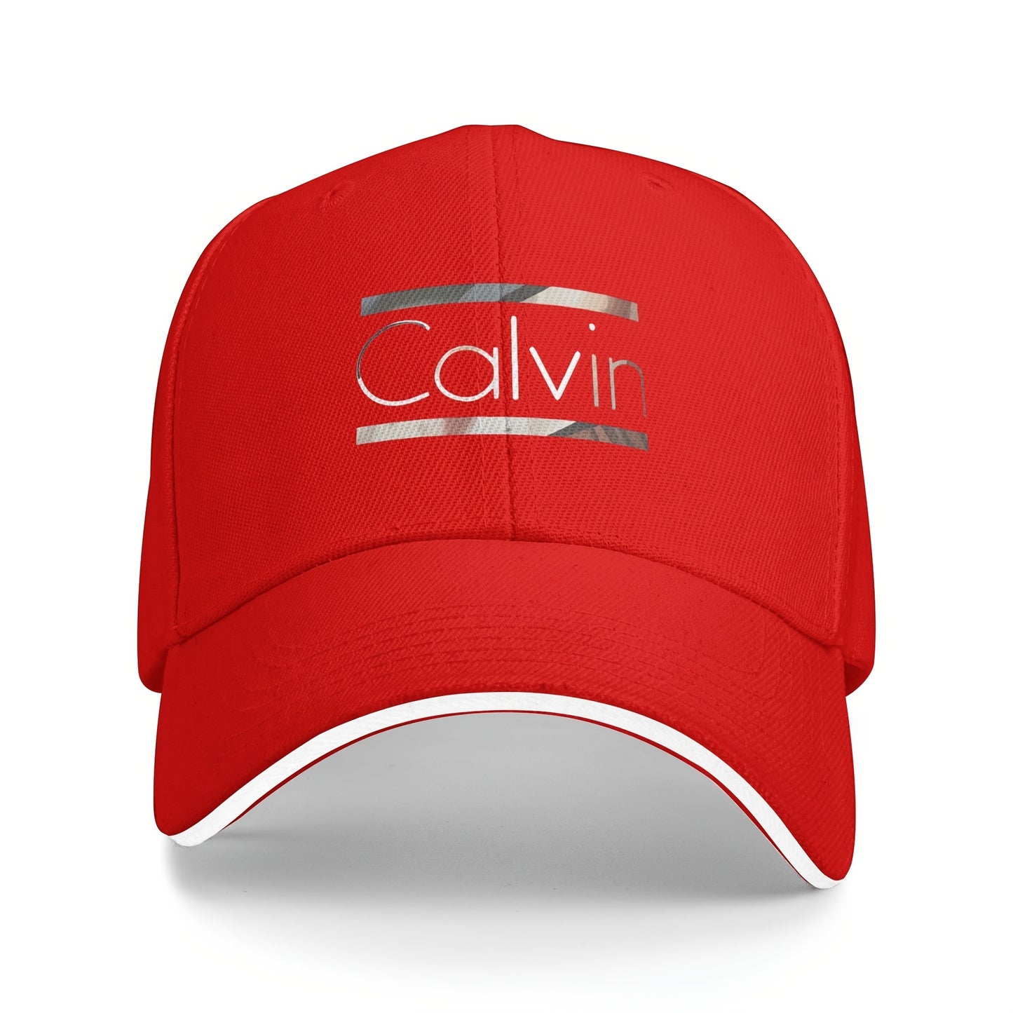 1pc Calvin Graphic Print Baseball Cap - Adjustable, Breathable Dad Hat for Men & Women, Perfect for Outdoor Activities & Casual Wear, Ideal Gift for Any Occasion, Outdoor Headwear | Stylish Baseball Cap | Mesh Back Hat