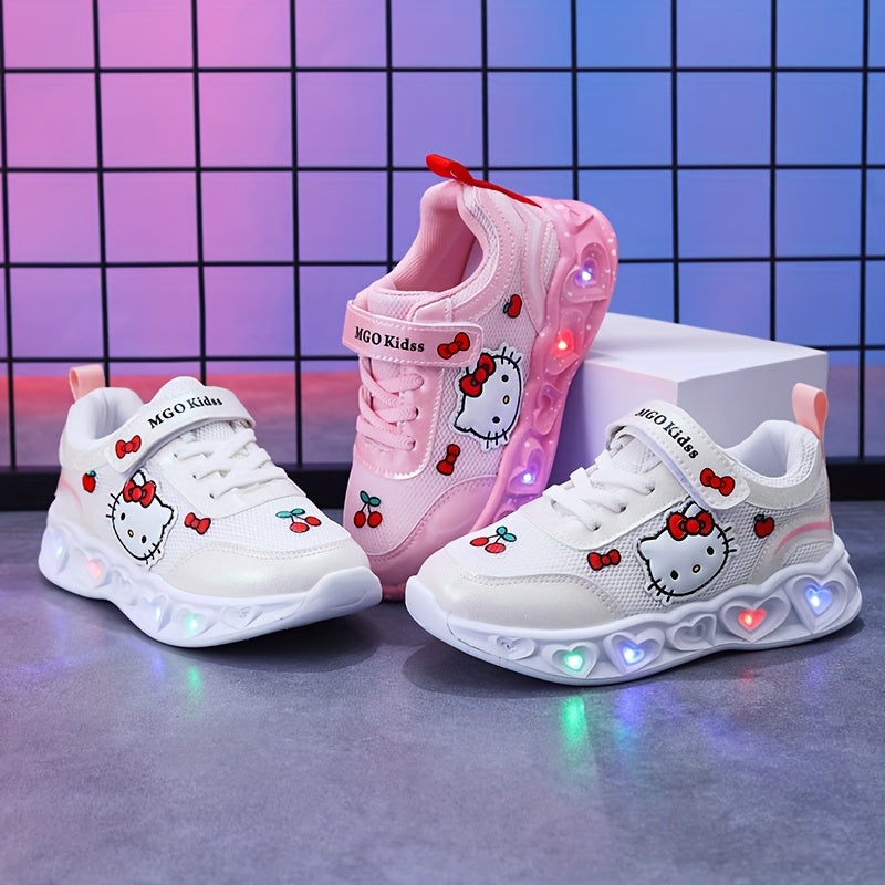 Girls' Glow-In-The-Dark Sneakers with Lights
