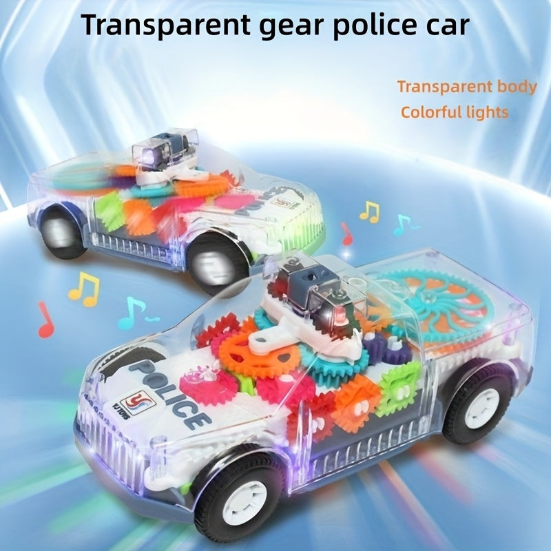 Multi-Functional Toy Car Bus with Flashing Lights & Moving Part