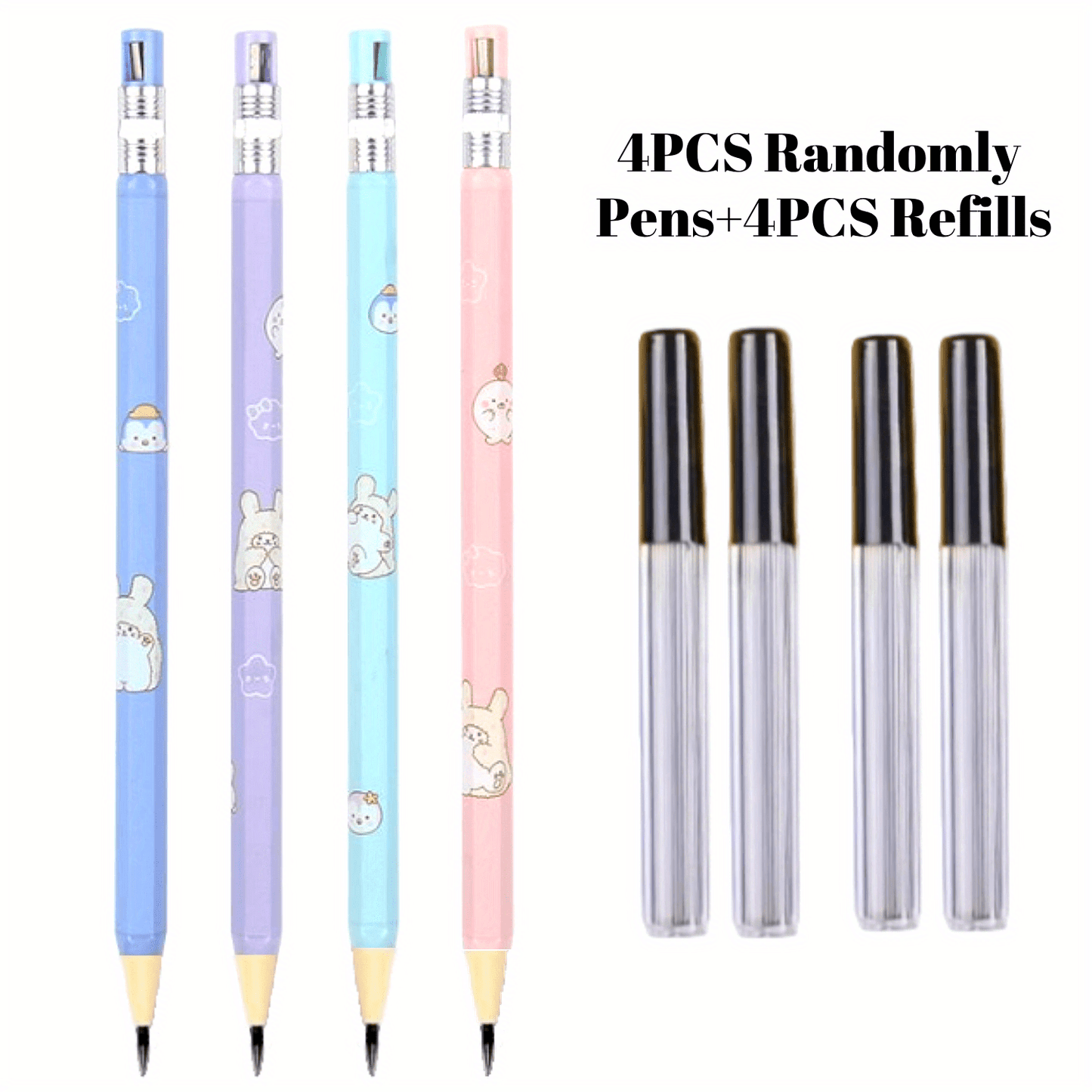 Ergonomic Mechanical Pencils+4/ 8Boxes refills