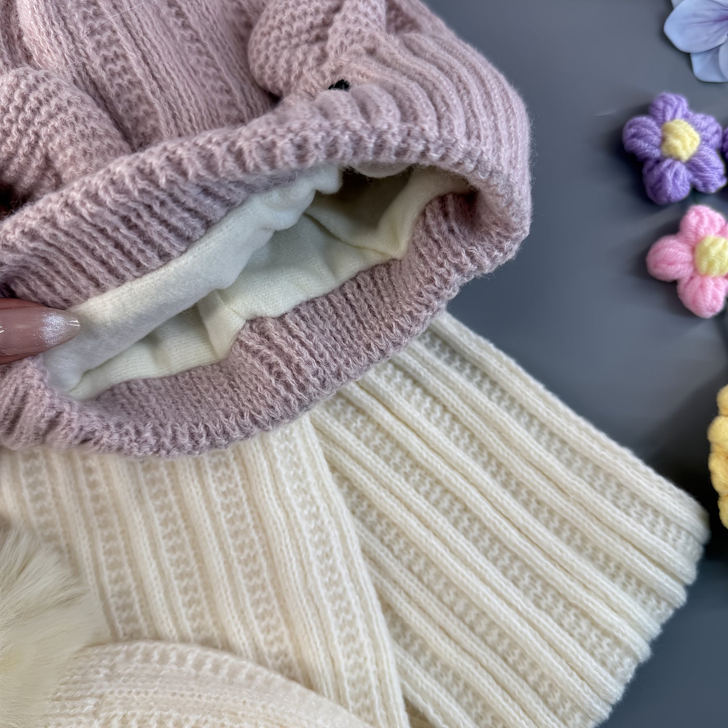 Unisex Winter Hat and Scarf Set